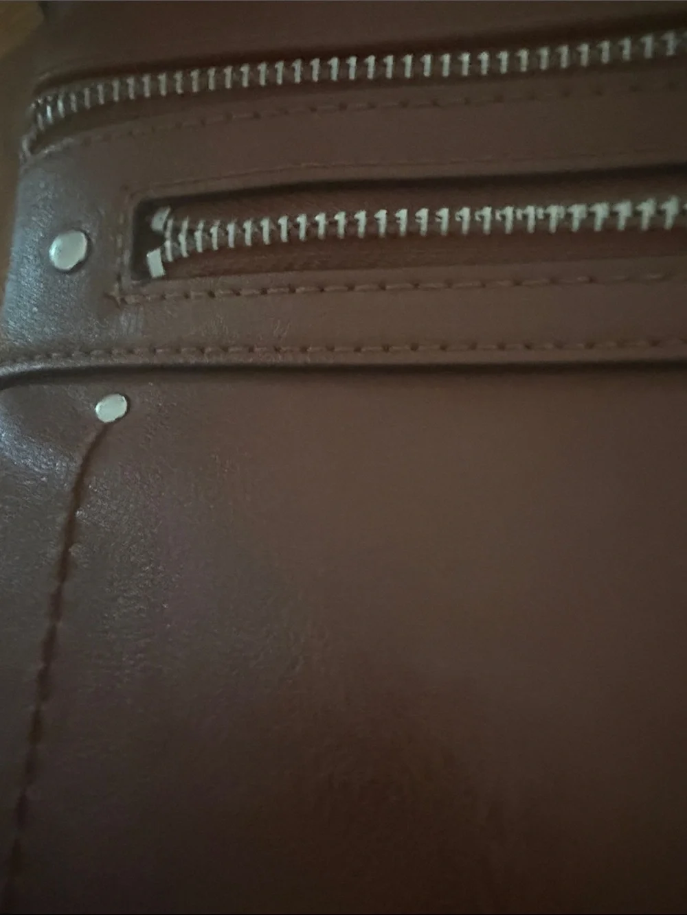 INC International Concepts Brown Leather Crossbody